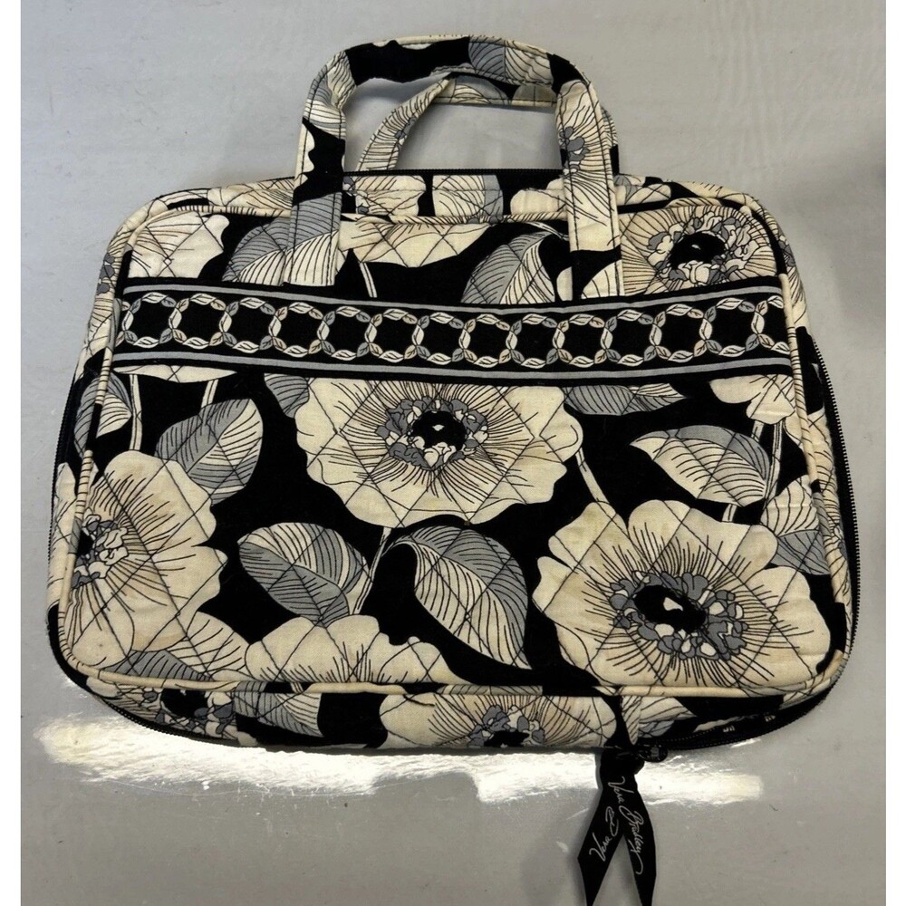 Vera Bradley Ipad Camellic Portfolio Case 12 Inch Black Gray Floral Retired